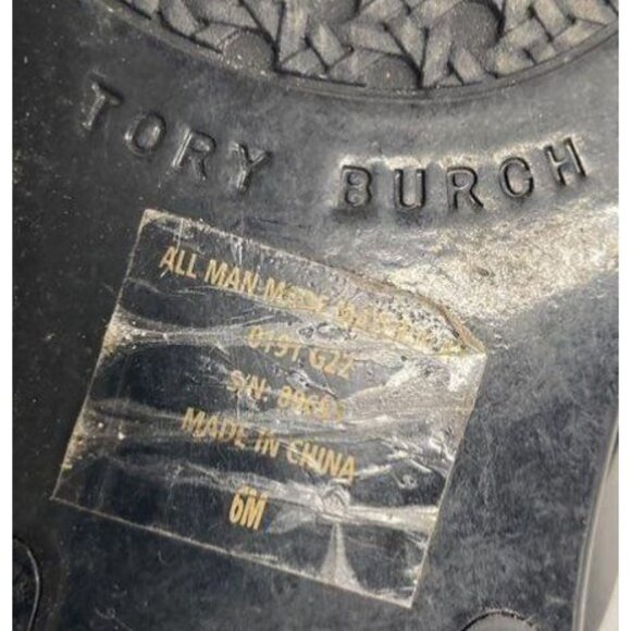 Tory Burch Black Miller Thong Sandals Size‎ 6M - Picture 3 of 3
